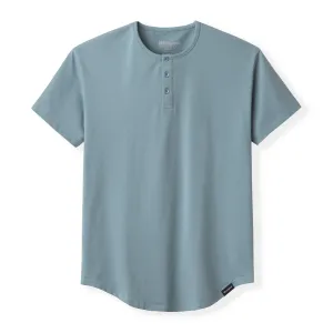 021 ESSENTIAL DROP-CUT HENLEY - STORM BLUE