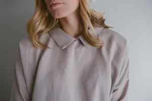100% Linen 3/4 Sleeve Classic Dress