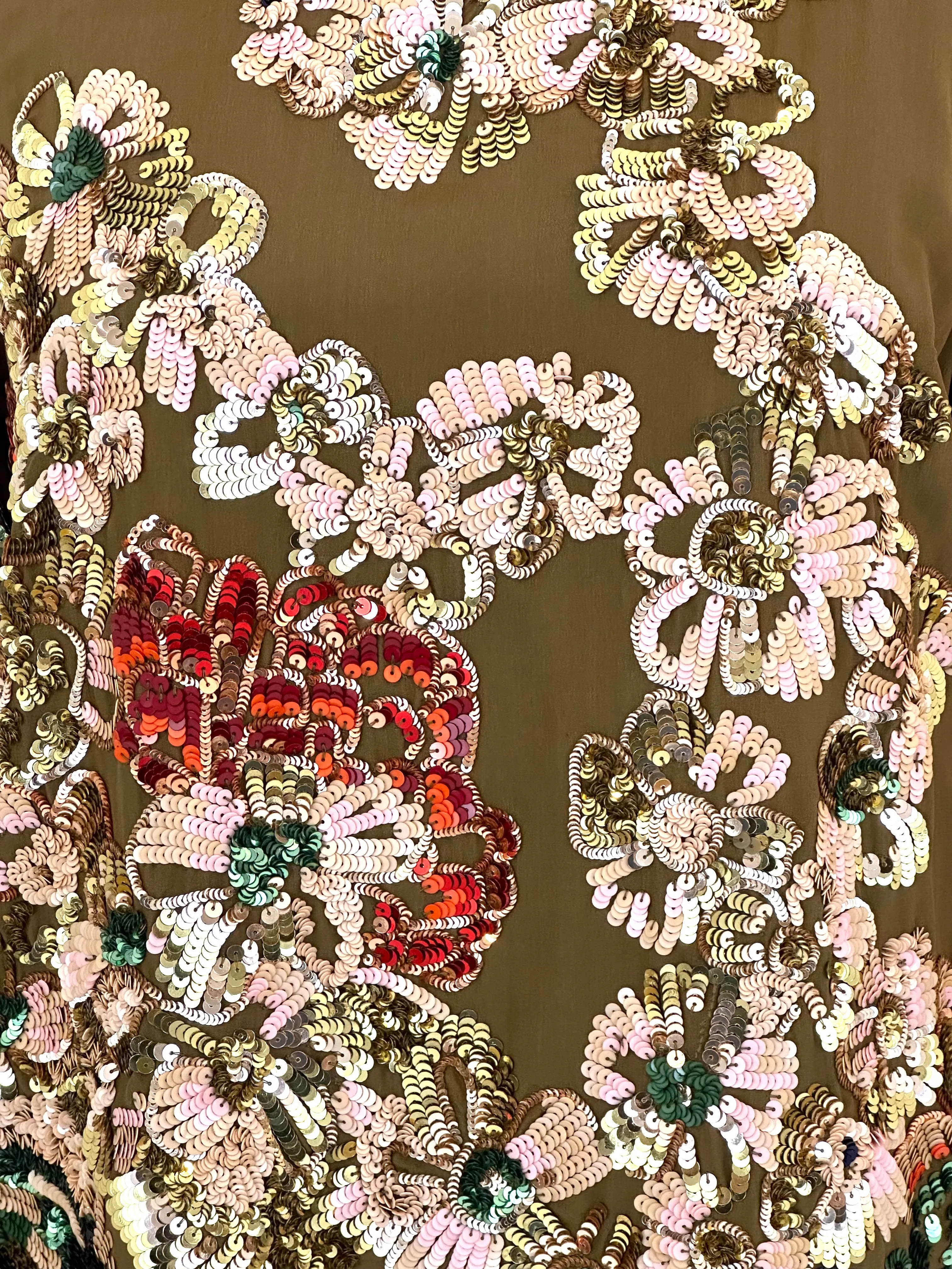 2010 Stella McCartney Silk Sequin Dress