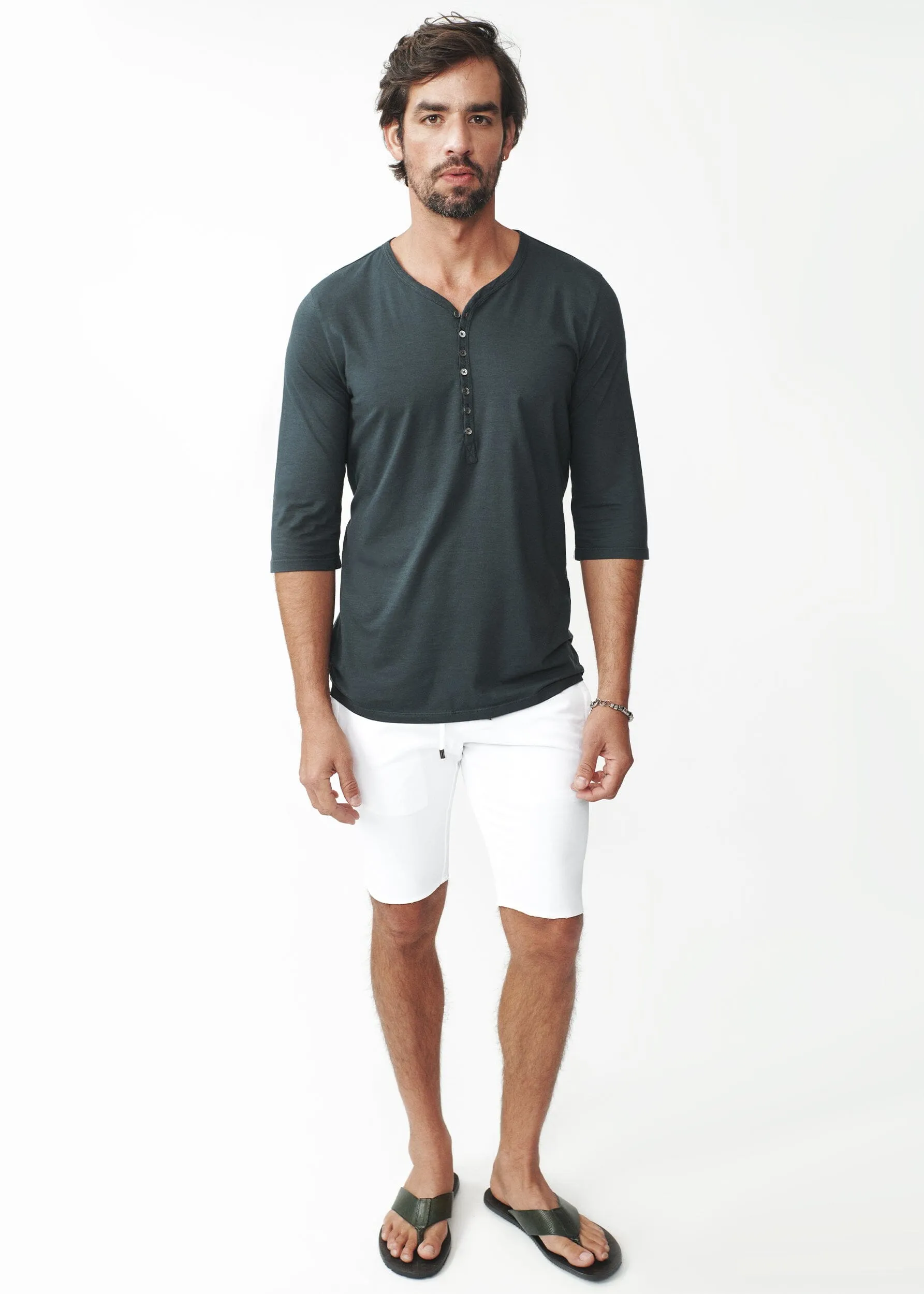 3/4 SLEEVE HENLEY