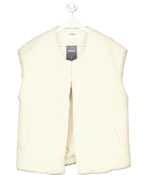 4th & Reckless Cream Oversized Open Sherling Vest UK 10