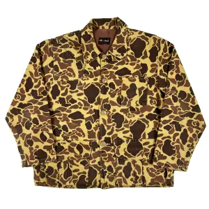 70s Red Head Duck Camo Cotton Hunting Jacket- L