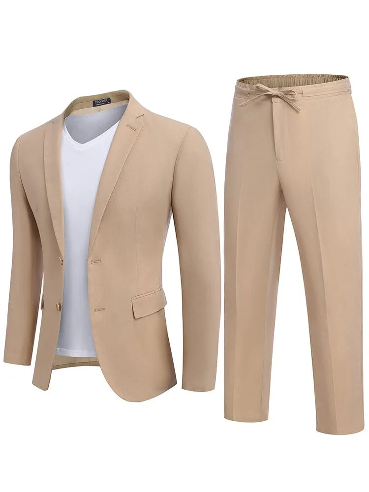 ACS Casual Linen Blend 2-Piece Suit Sets