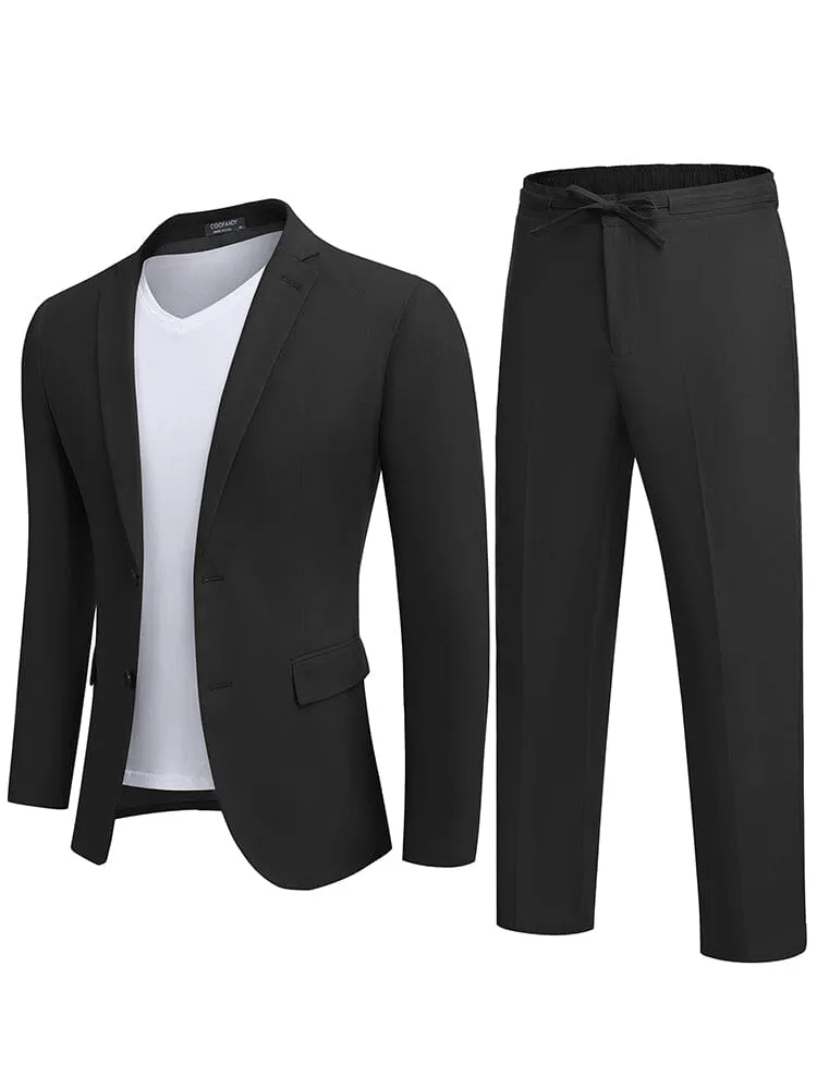 ACS Casual Linen Blend 2-Piece Suit Sets