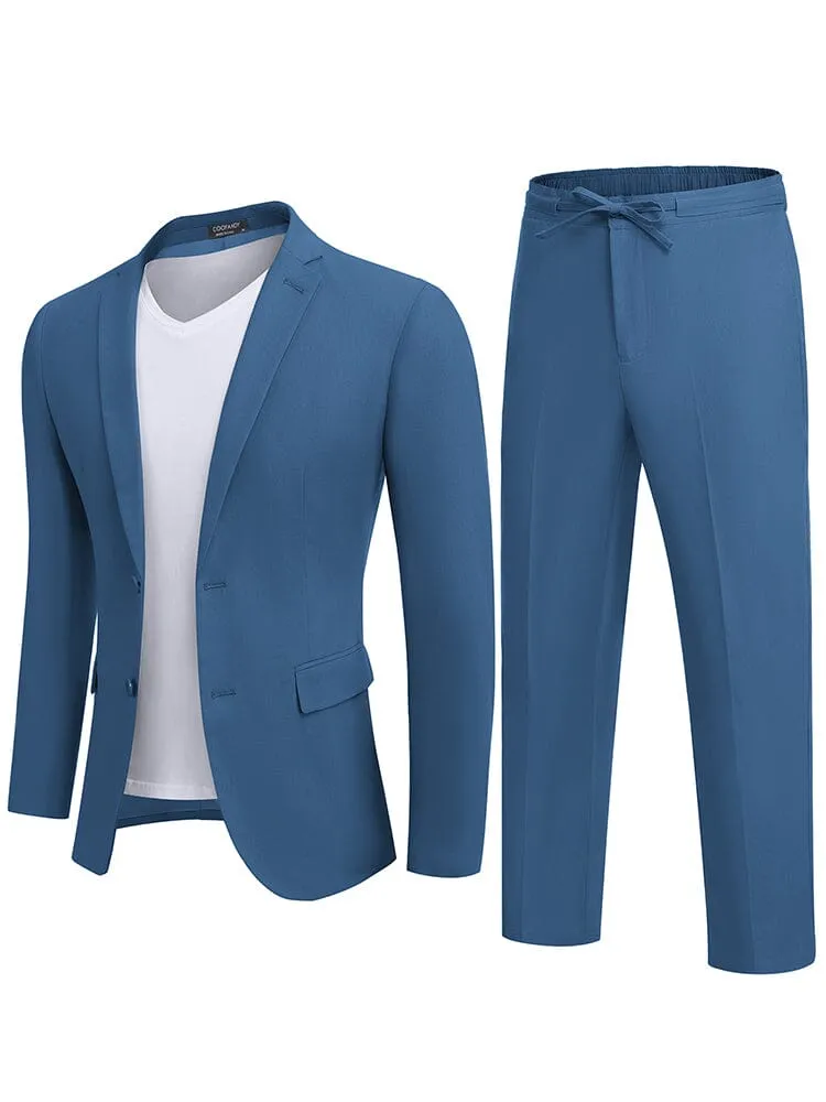 ACS Casual Linen Blend 2-Piece Suit Sets