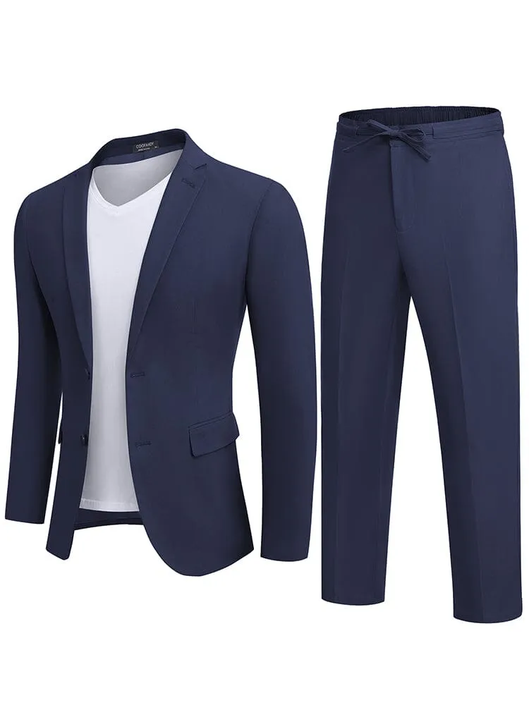 ACS Casual Linen Blend 2-Piece Suit Sets
