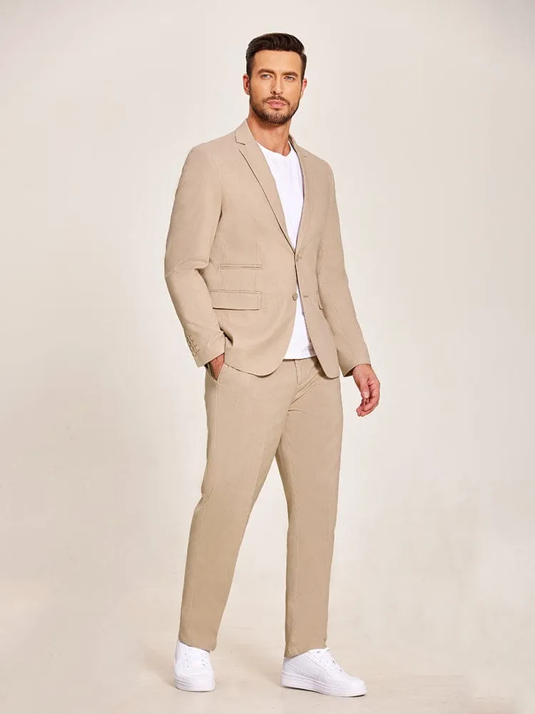 ACS Casual Linen Blend 2-Piece Suit Sets