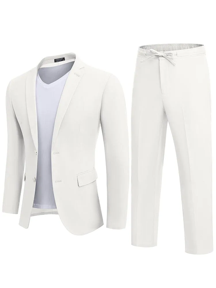 ACS Casual Linen Blend 2-Piece Suit Sets