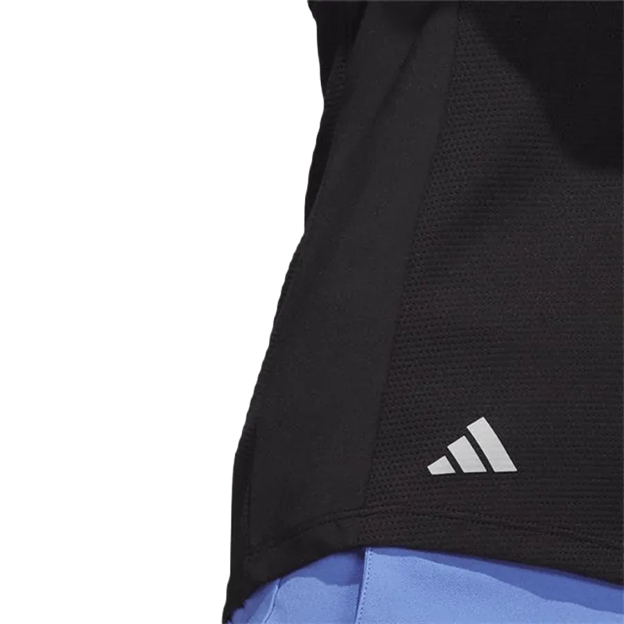 Adidas Ladies Texture Sleeveless Polo Shirt