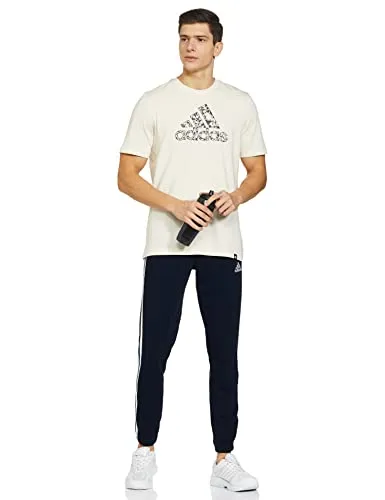 Adidas Men's Regular Pants (CS609_Legink/White_S)