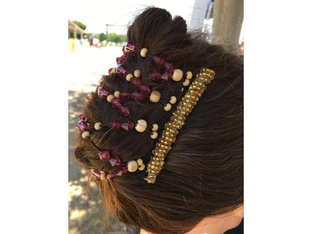 African Butterfly Wire Hair Clip - 9 Tong 610