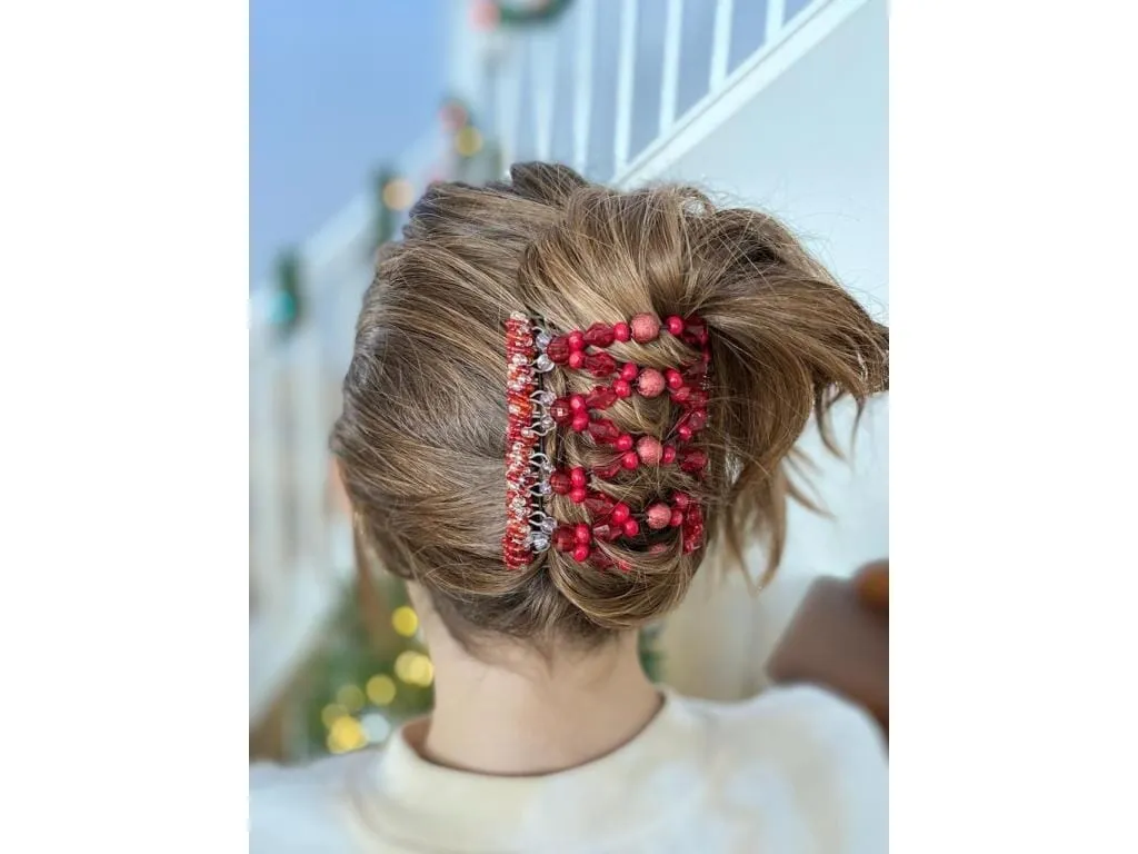African Butterfly Wire Hair Clip - 9 Tong 610