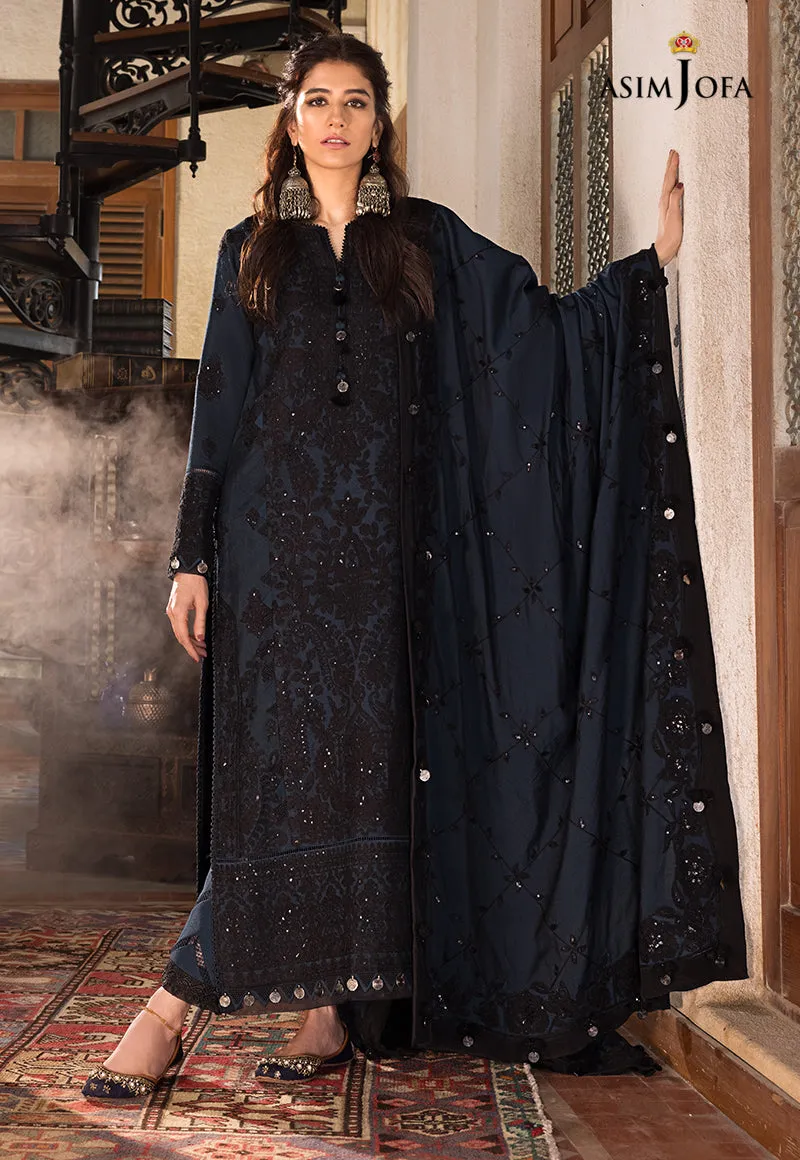 AJK-13 |  Asim Jofa The Syra Edit Kashmiri Embroidered Collection 2022 | Unstitched Embroidered Winter Suits
