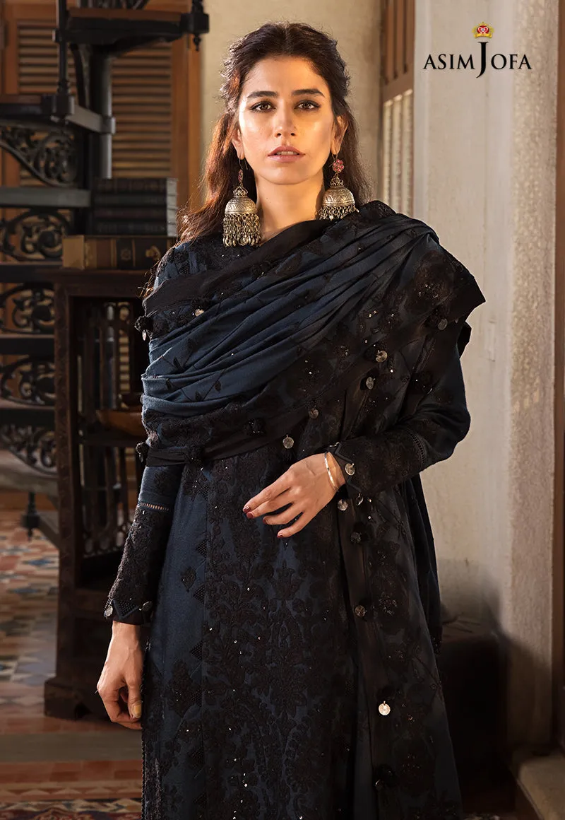 AJK-13 |  Asim Jofa The Syra Edit Kashmiri Embroidered Collection 2022 | Unstitched Embroidered Winter Suits
