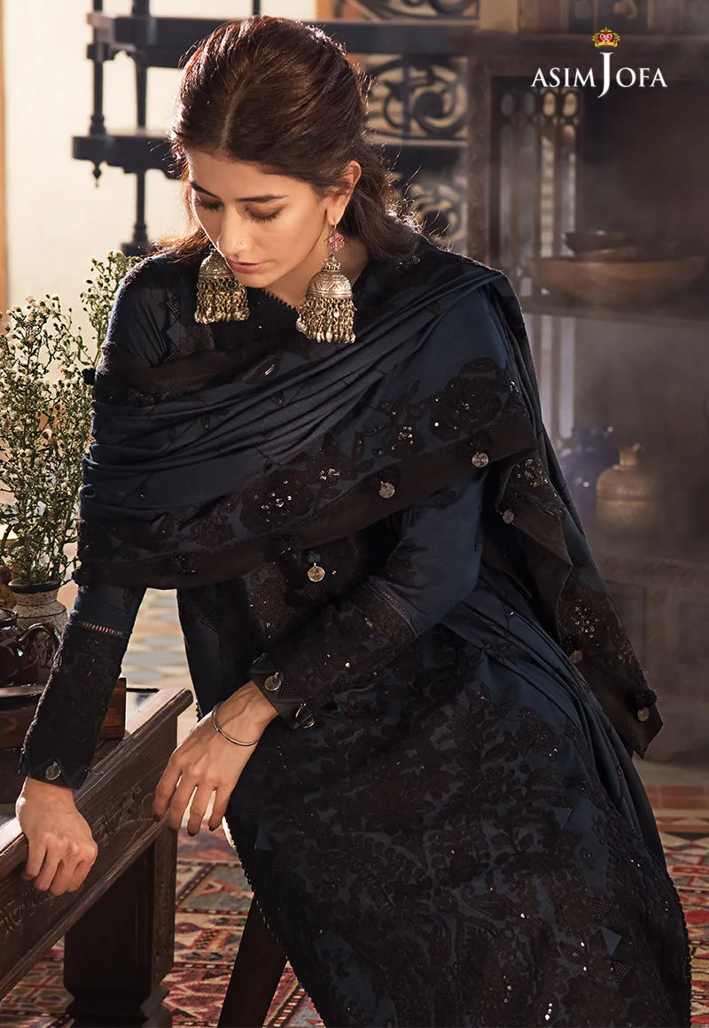 AJK-13 |  Asim Jofa The Syra Edit Kashmiri Embroidered Collection 2022 | Unstitched Embroidered Winter Suits