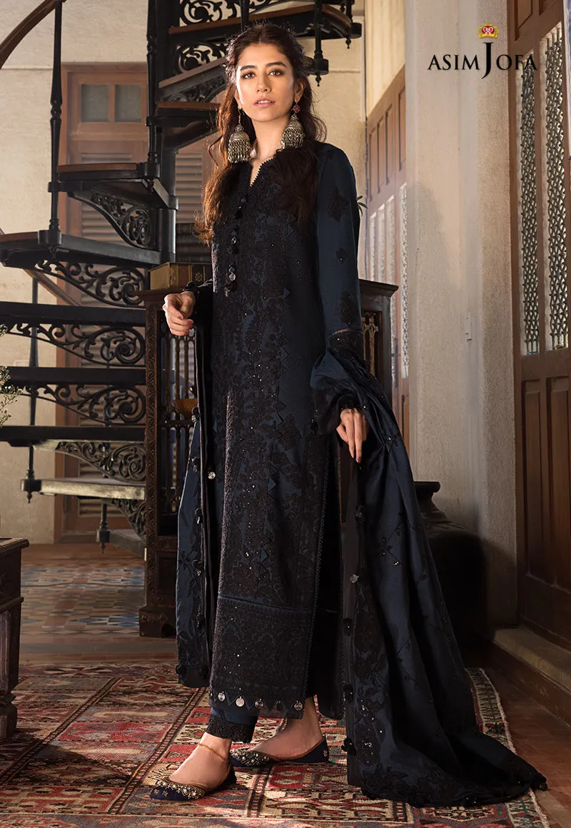 AJK-13 |  Asim Jofa The Syra Edit Kashmiri Embroidered Collection 2022 | Unstitched Embroidered Winter Suits