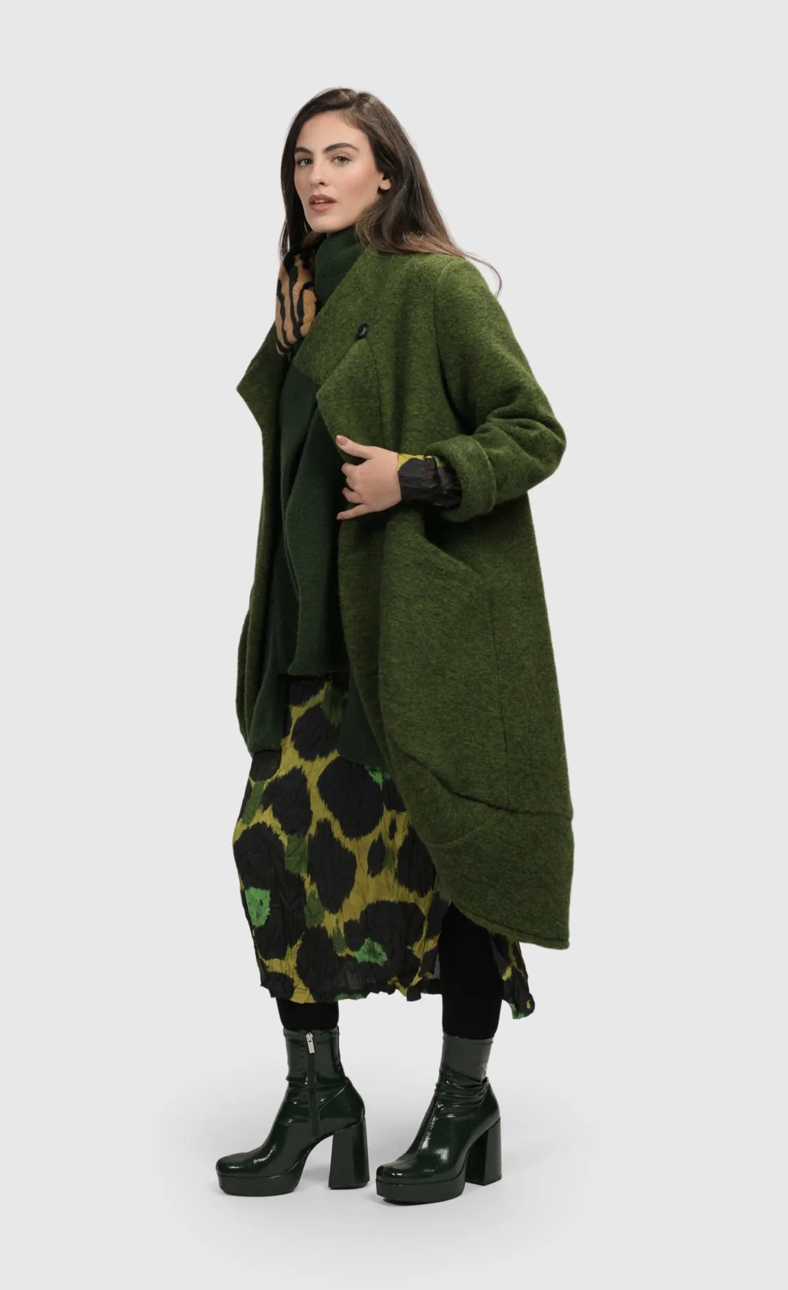 Alembika Green Gala Cocoon Jacket