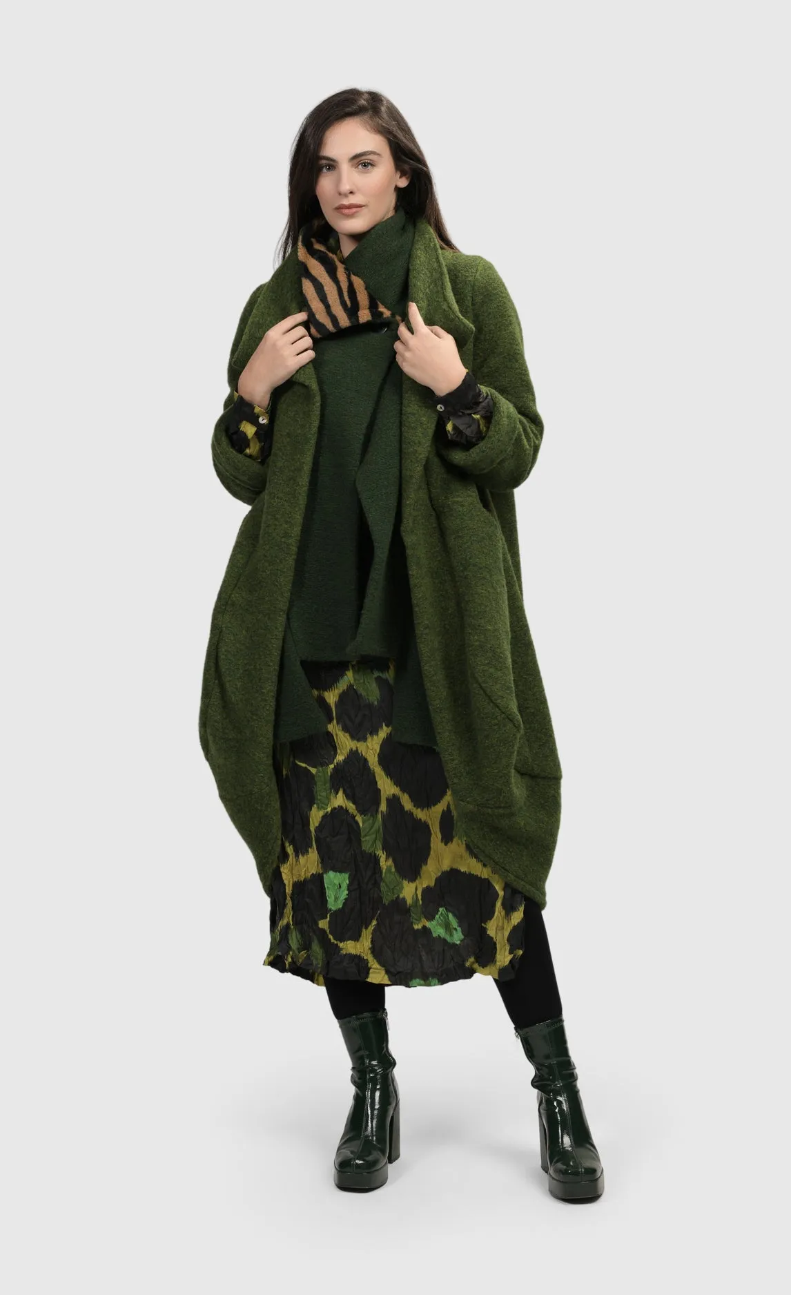 Alembika Green Gala Cocoon Jacket