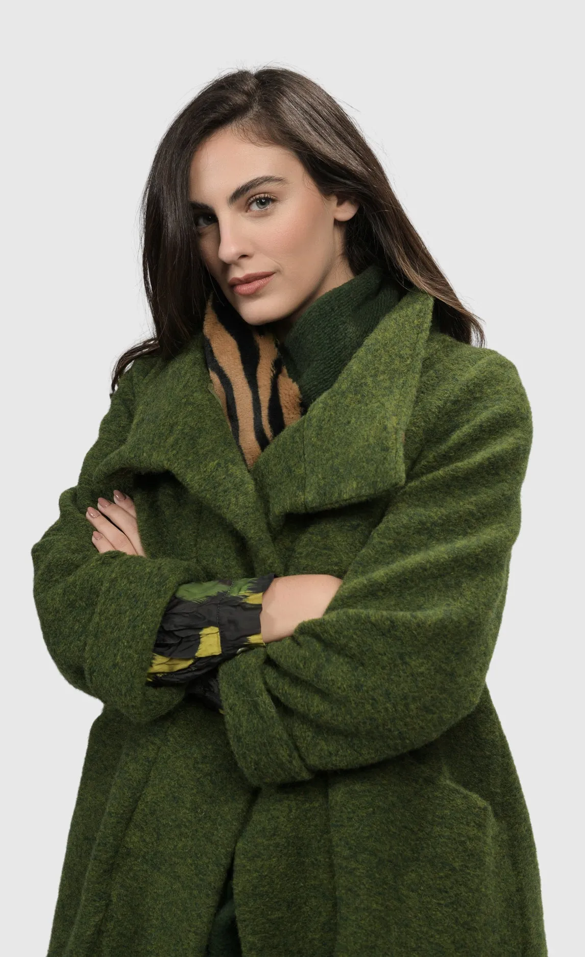 Alembika Green Gala Cocoon Jacket