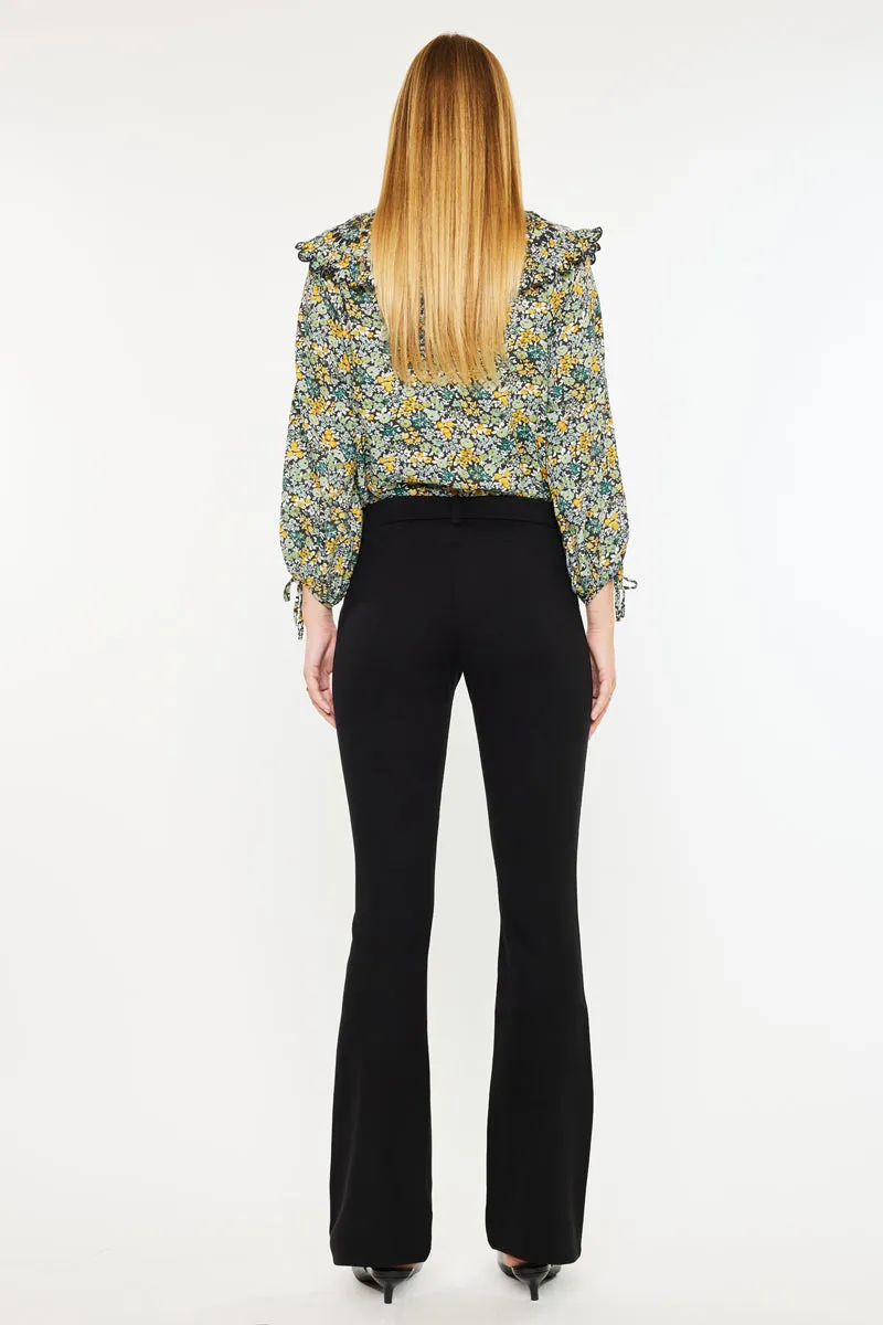 Ally Mid Rise Ponte Bootcut Pants