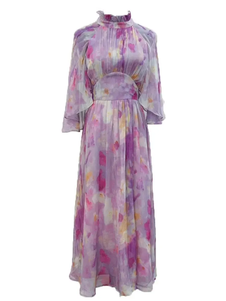 Amalie French Printing Dress