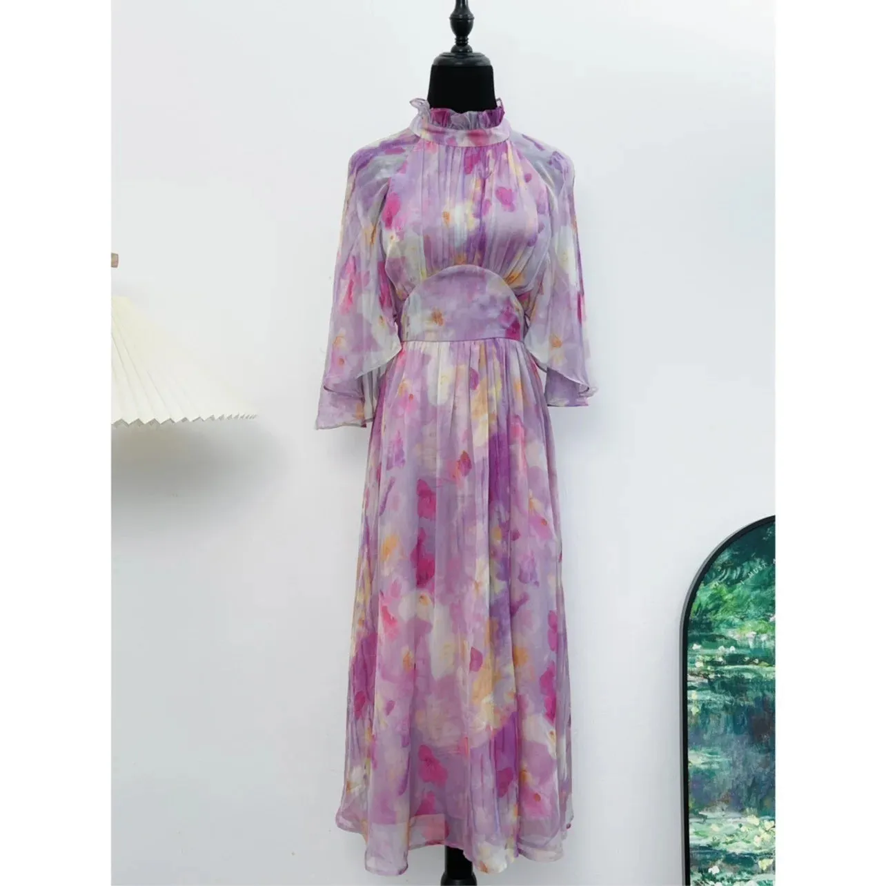 Amalie French Printing Dress