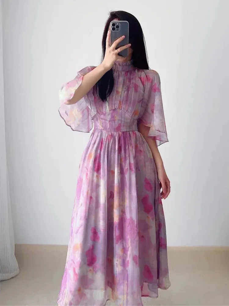 Amalie French Printing Dress