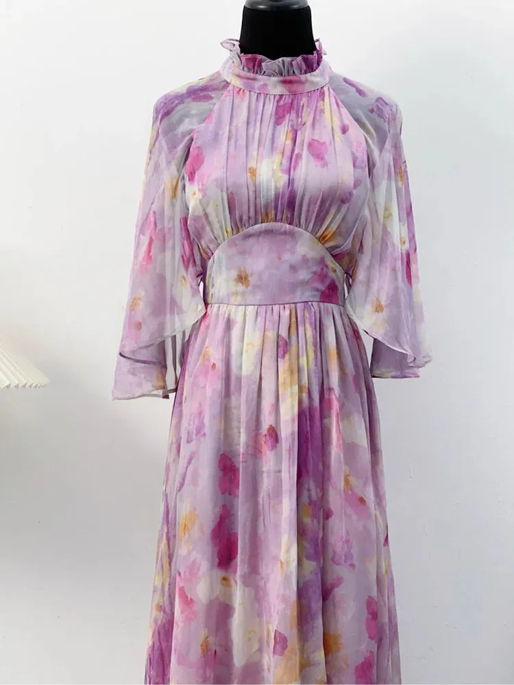 Amalie French Printing Dress