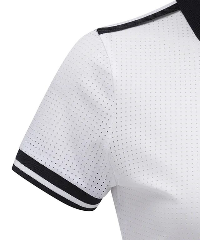 ANEW Golf: Women All Ventilation Collar Short T-Shirt - White