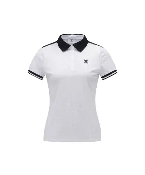 ANEW Golf: Women All Ventilation Collar Short T-Shirt - White