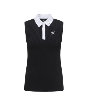 ANEW Golf: Women Color Block Corduroy Sleeveless - Black