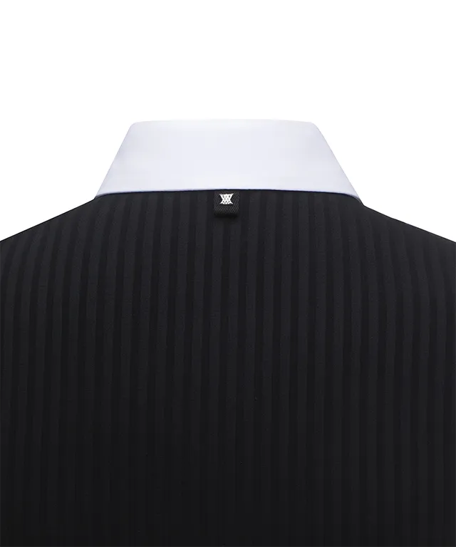 ANEW Golf: Women Color Block Corduroy Sleeveless - Black