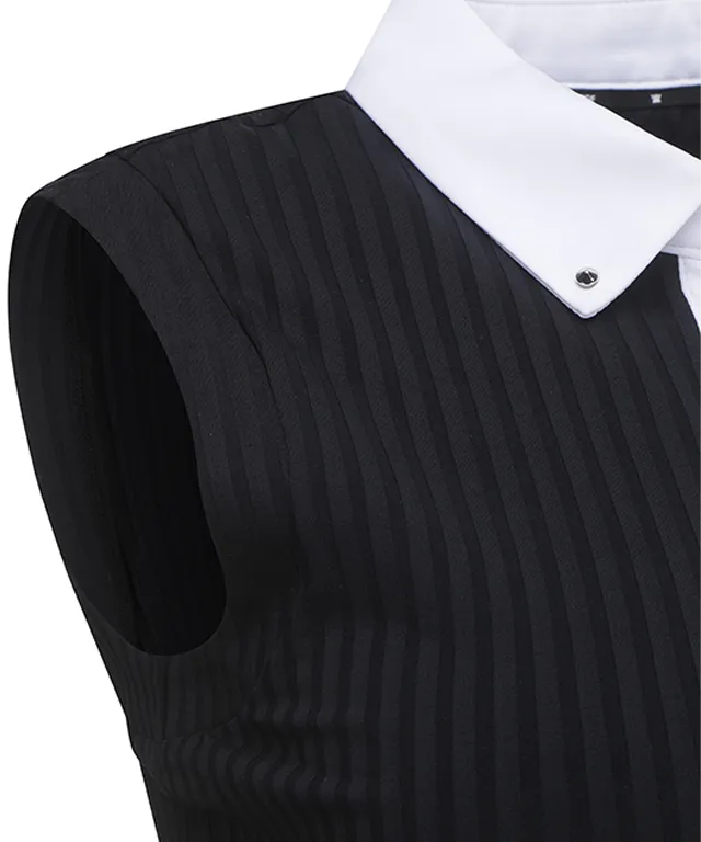 ANEW Golf: Women Color Block Corduroy Sleeveless - Black