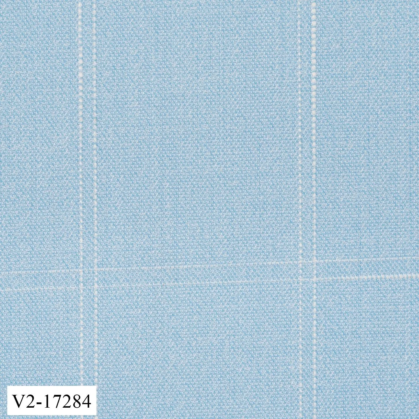 Baby Blue with White Windowpane Suit