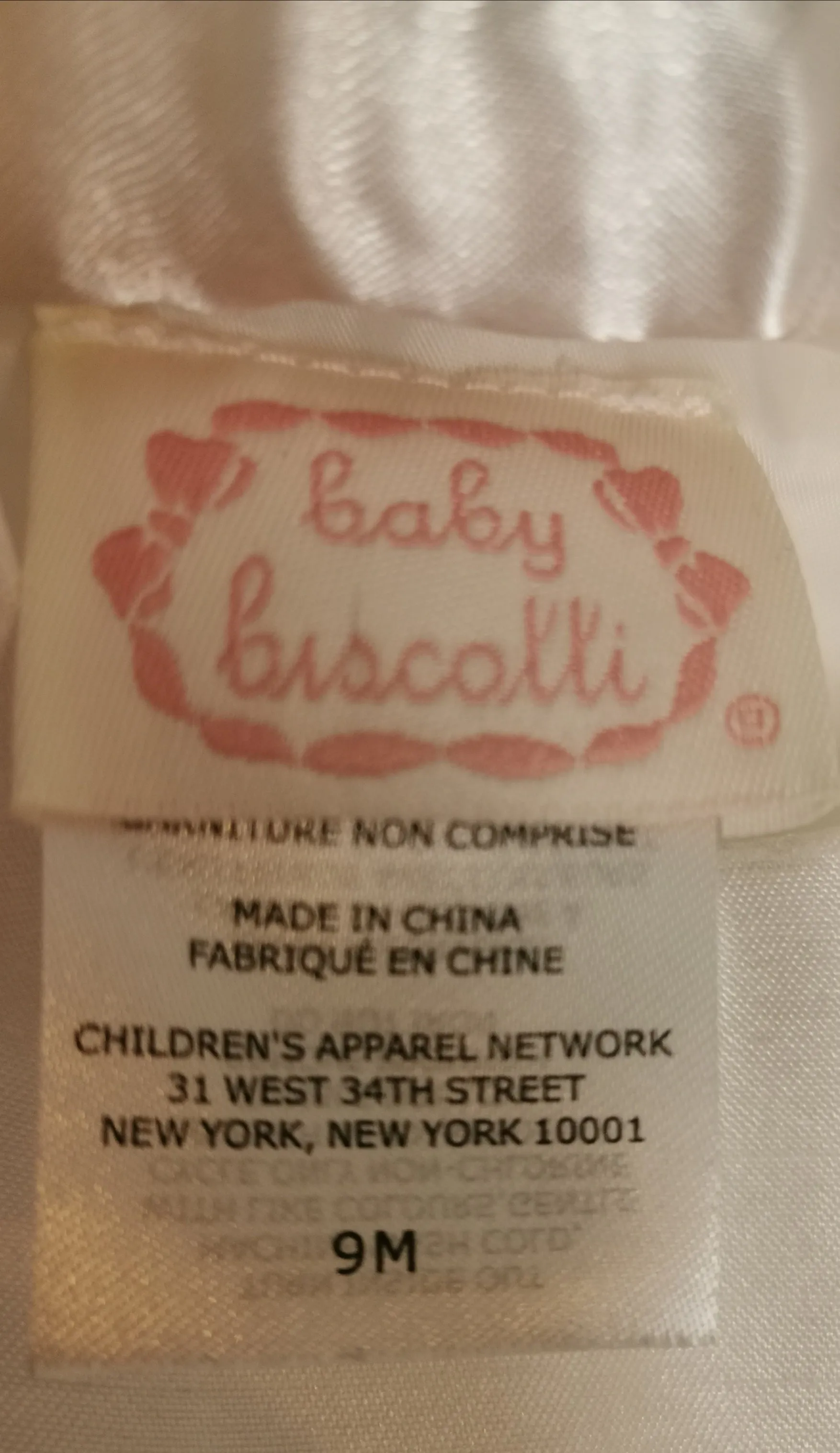 BABY GIRL SIZE 9 MONTHS - BABY BISCOTTI, Empire Floral Dress EUC B38