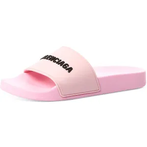 Balenciaga Womens PF20 Slip On Open Toe Pool Slides