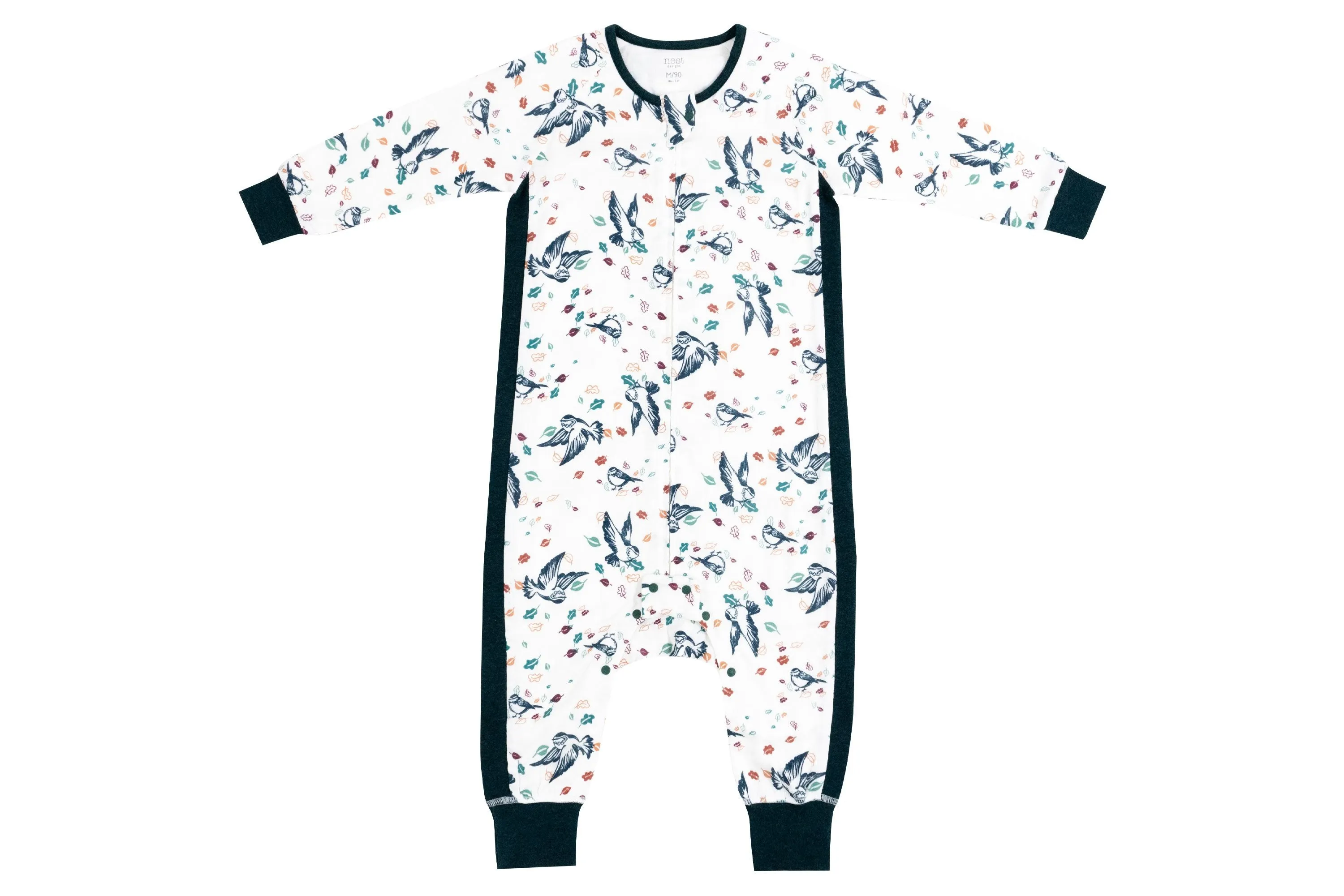 Bamboo Long Sleeve Sleep Suit 0.6 Tog - Bye Bye Birdie