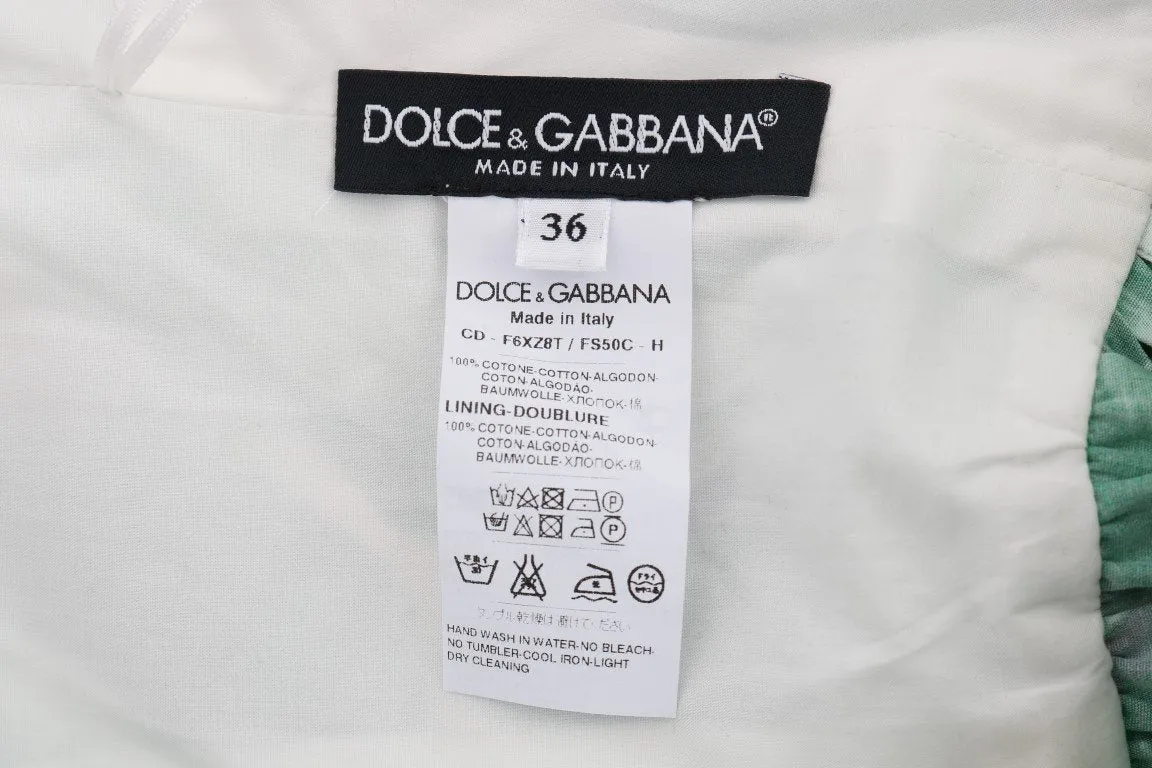 Banana Leaf Cotton A-Line Shift Dress