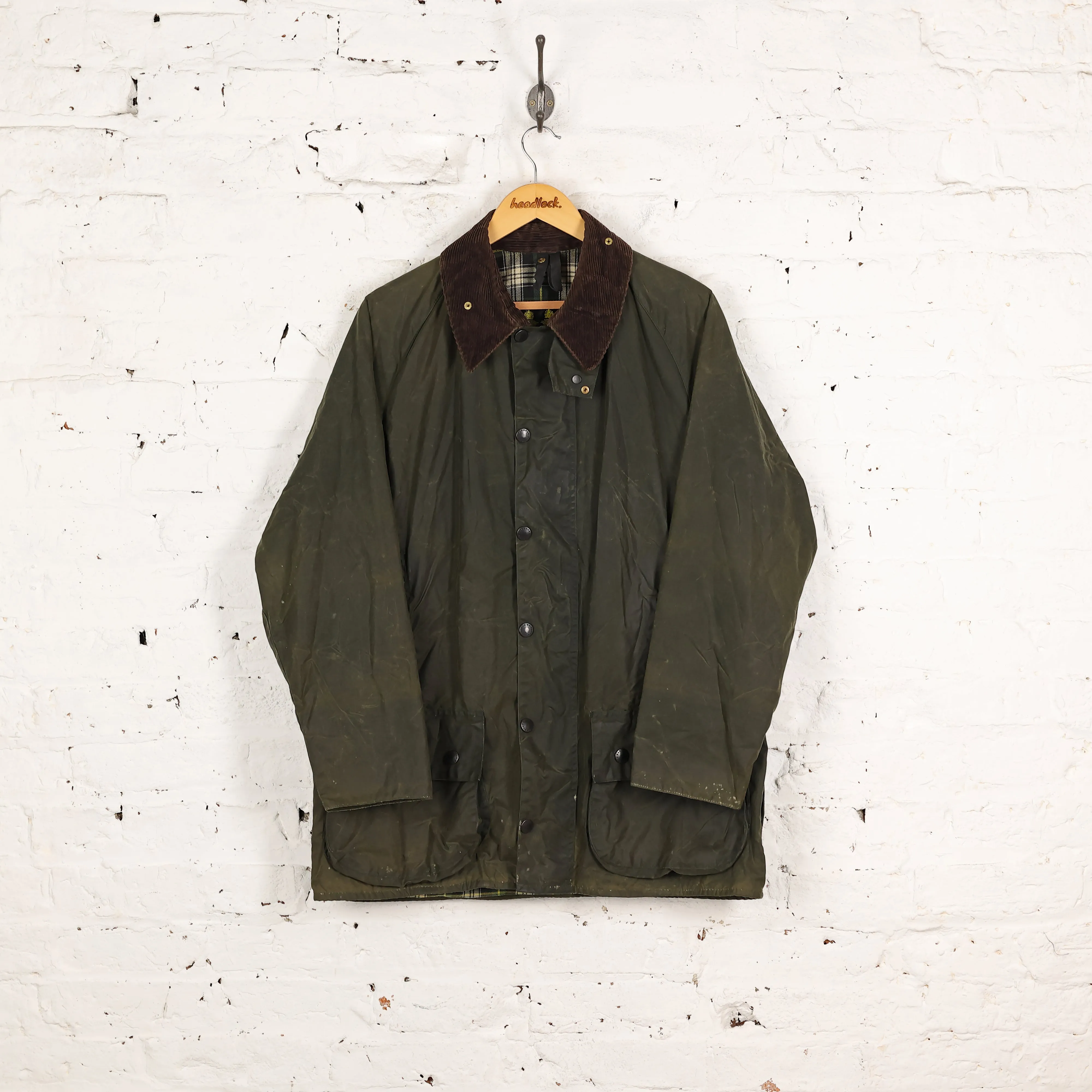 Barbour Beaufort Wax Jacket - Green - M