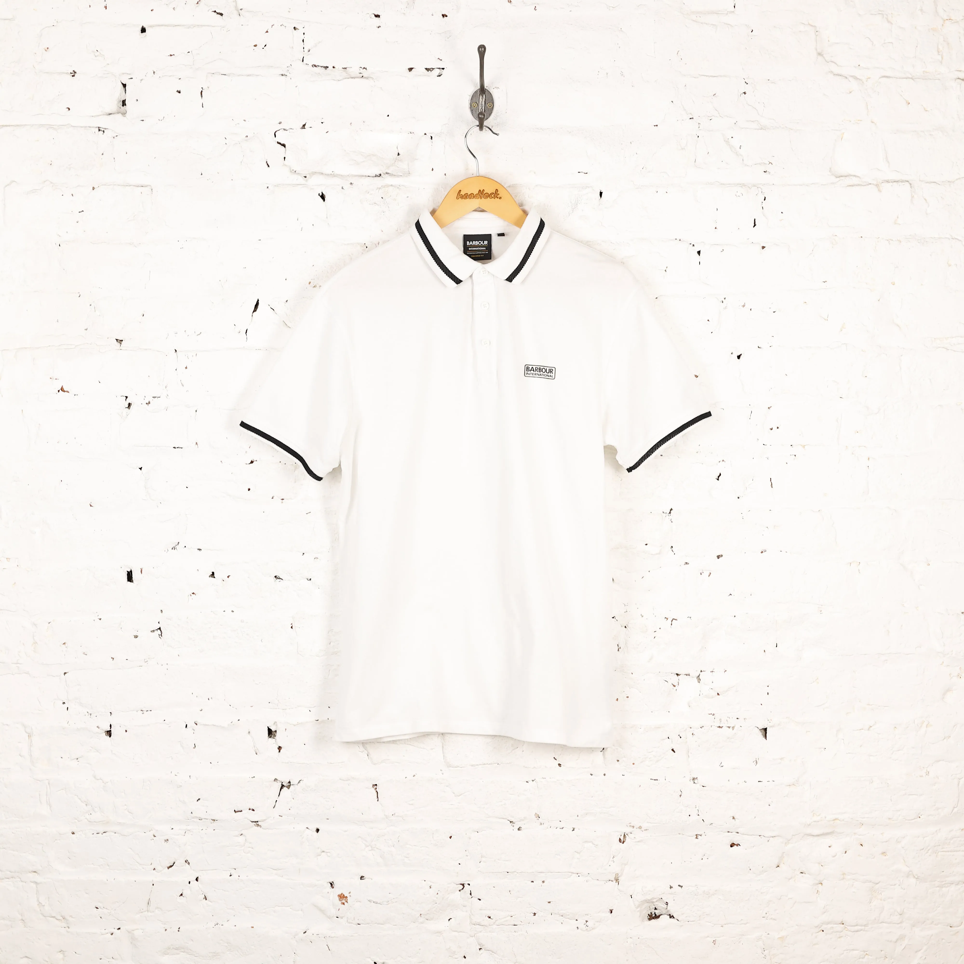 Barbour International Polo Shirt - White - L
