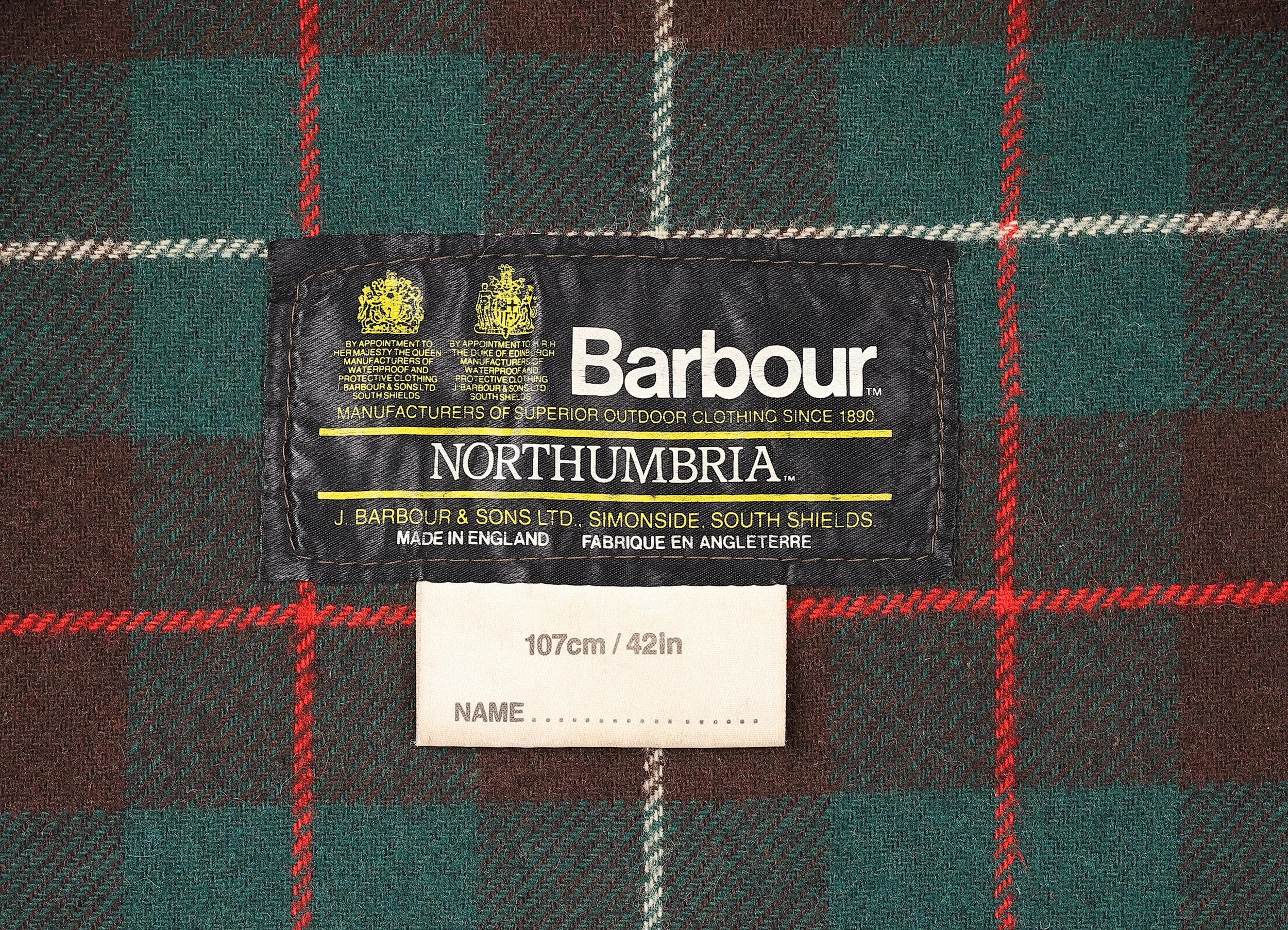 Barbour Northumbria Wax Jacket - Brown - L