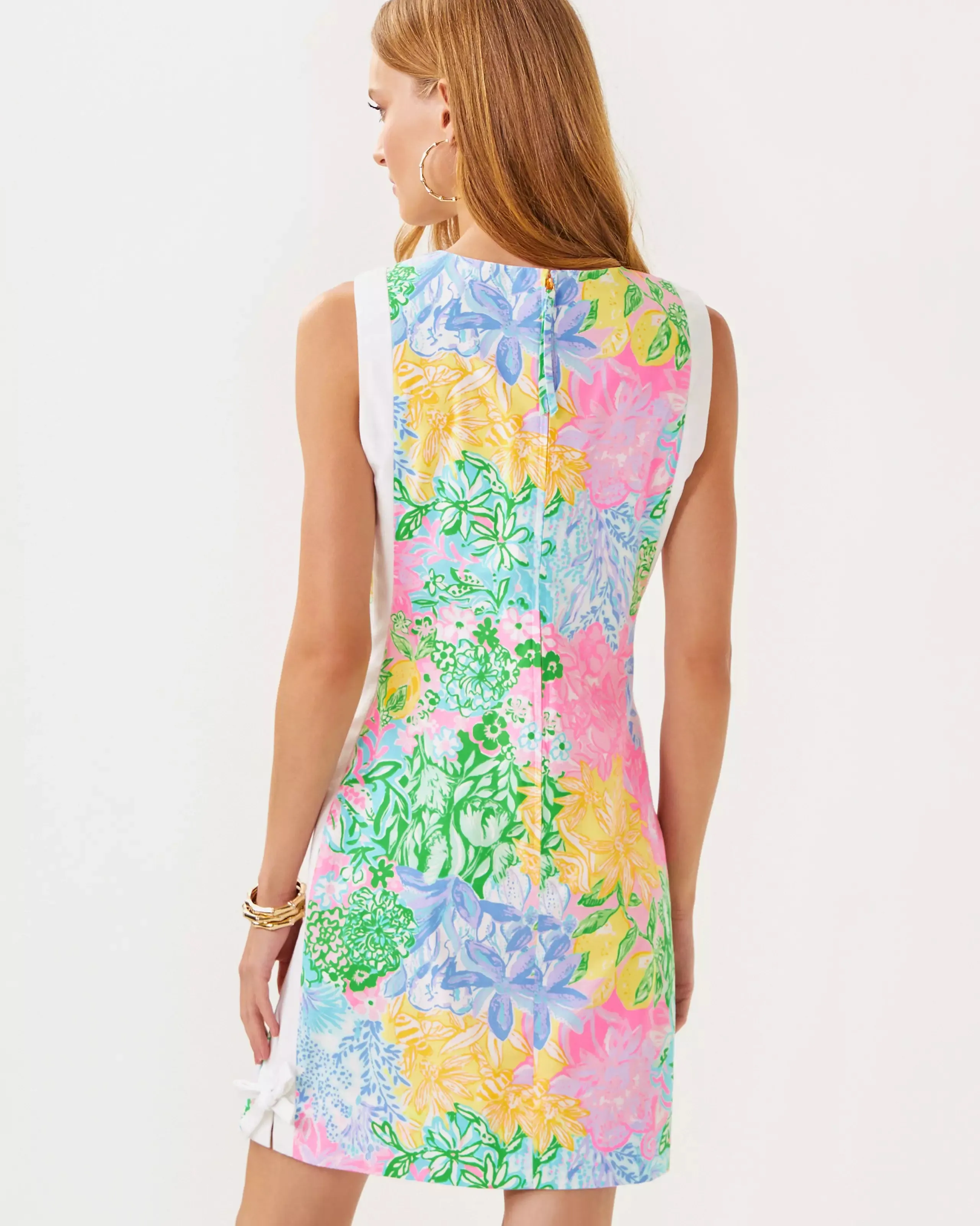 Beckler Shift Dress - Multi Bright Delight Patch