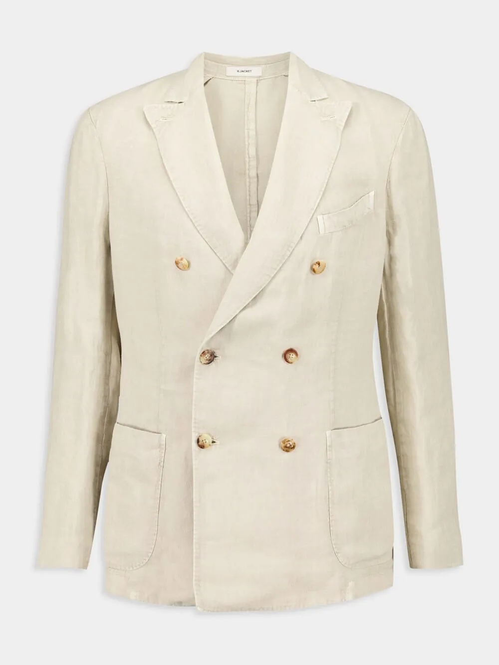Beige Linen Suit