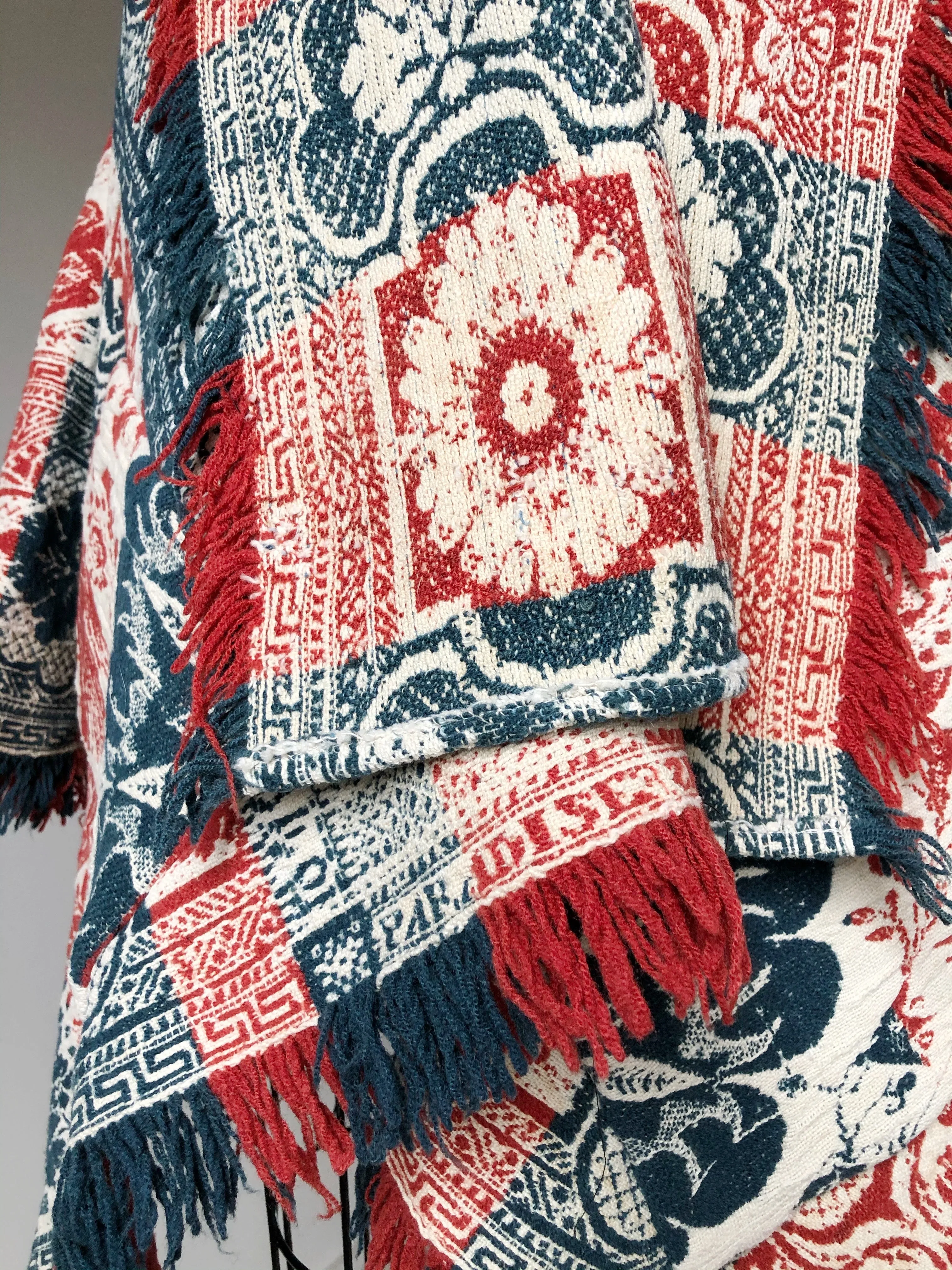 bird of paradise 19th century coverlet cocoon