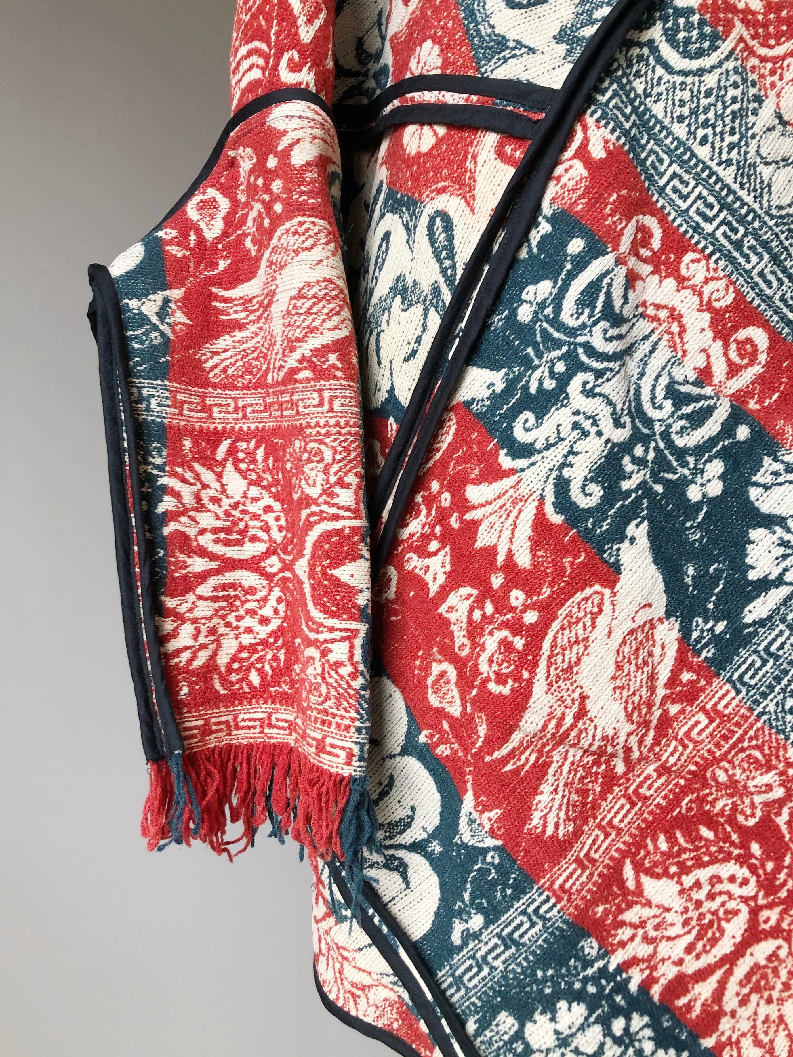 bird of paradise 19th century coverlet cocoon