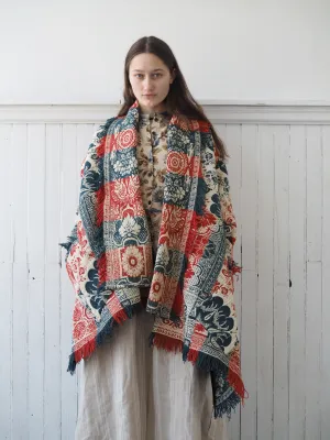 bird of paradise 19th century coverlet cocoon