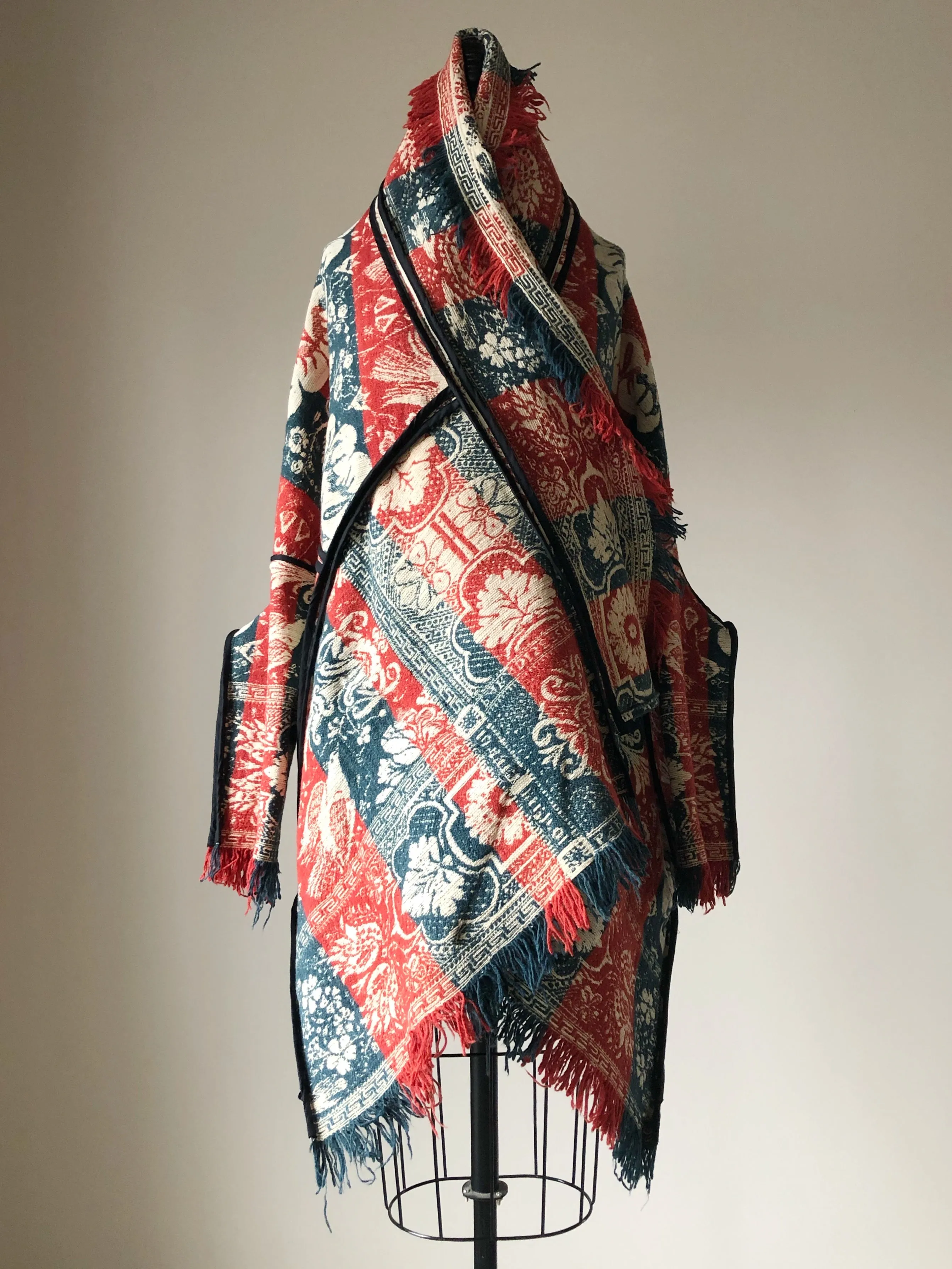 bird of paradise 19th century coverlet cocoon