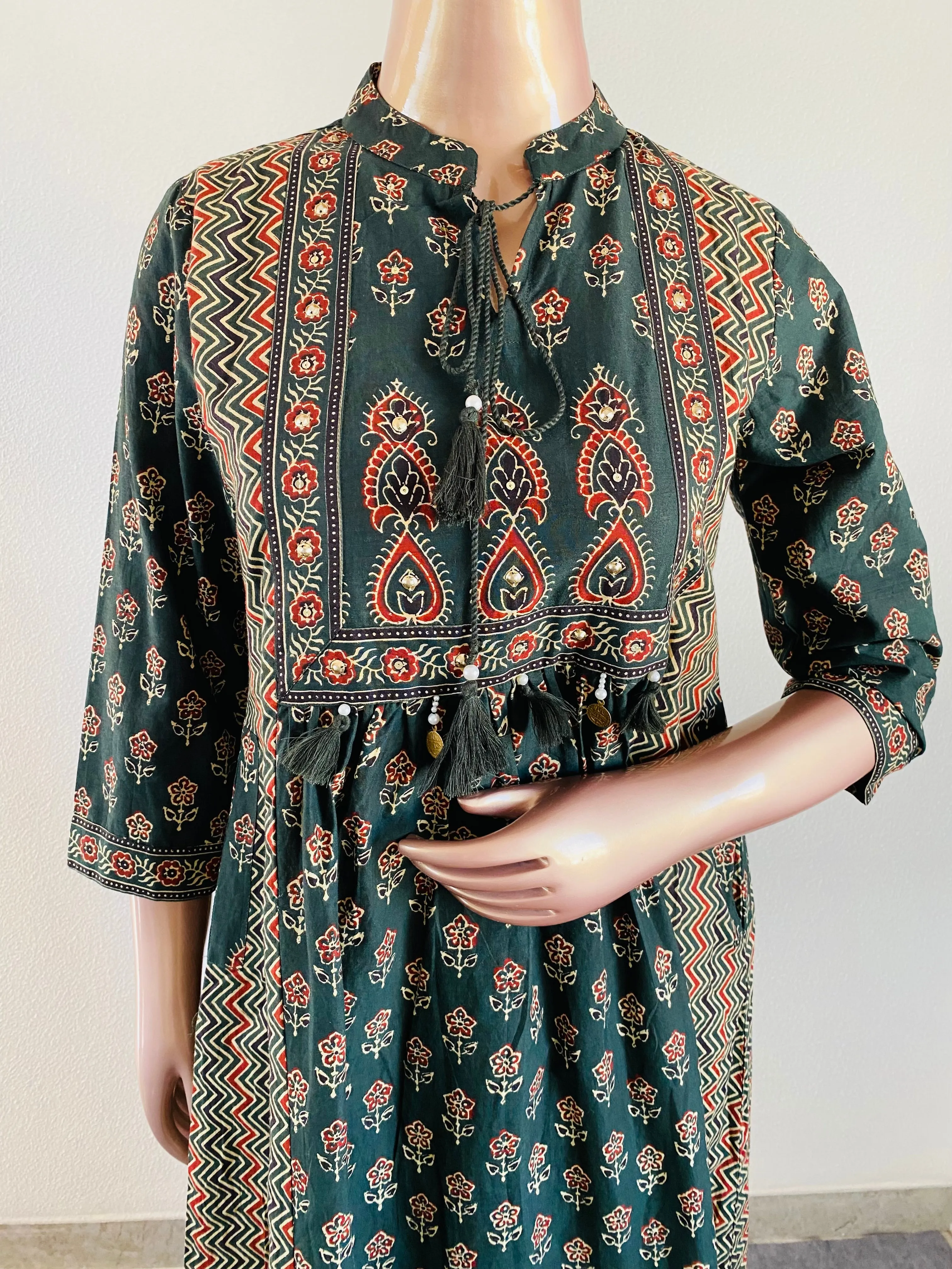 Block Print Suit set with pockets