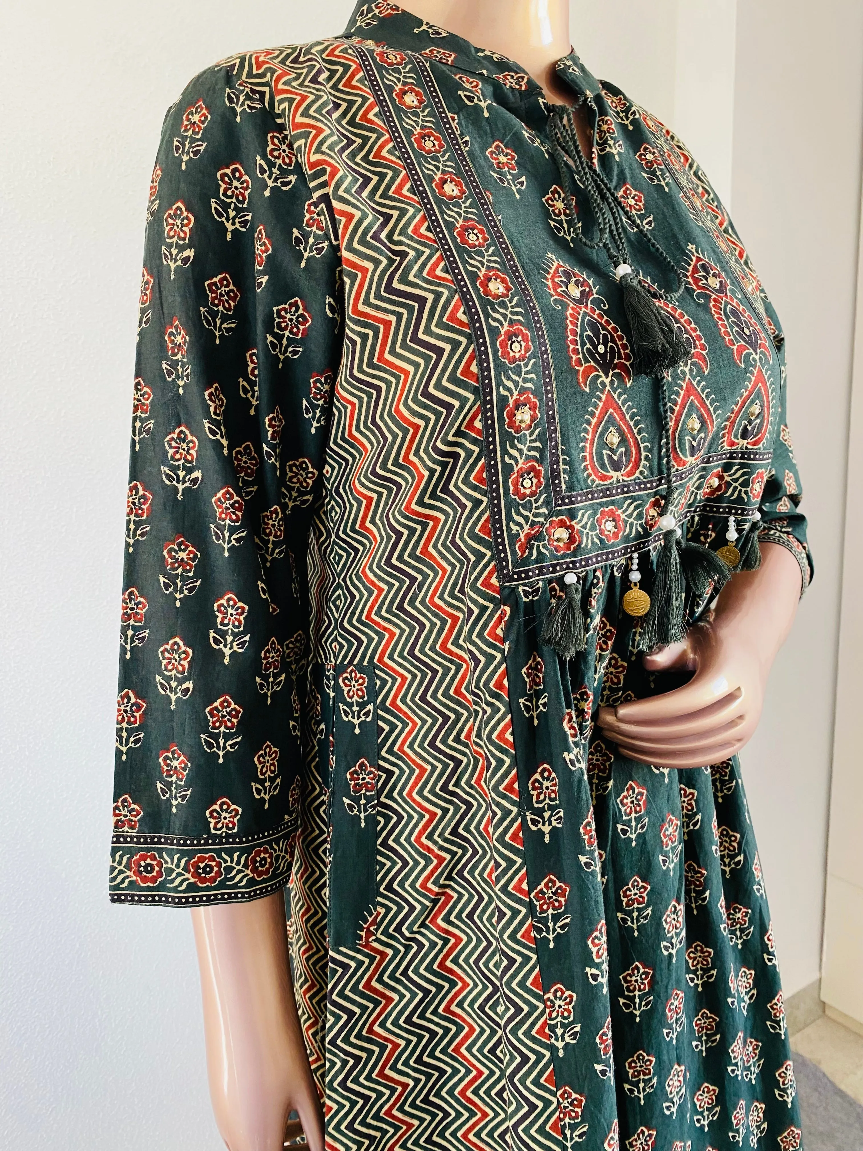 Block Print Suit set with pockets