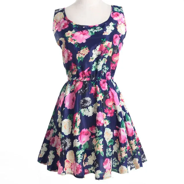 Boho Sleeveless Dress Multiple Colors